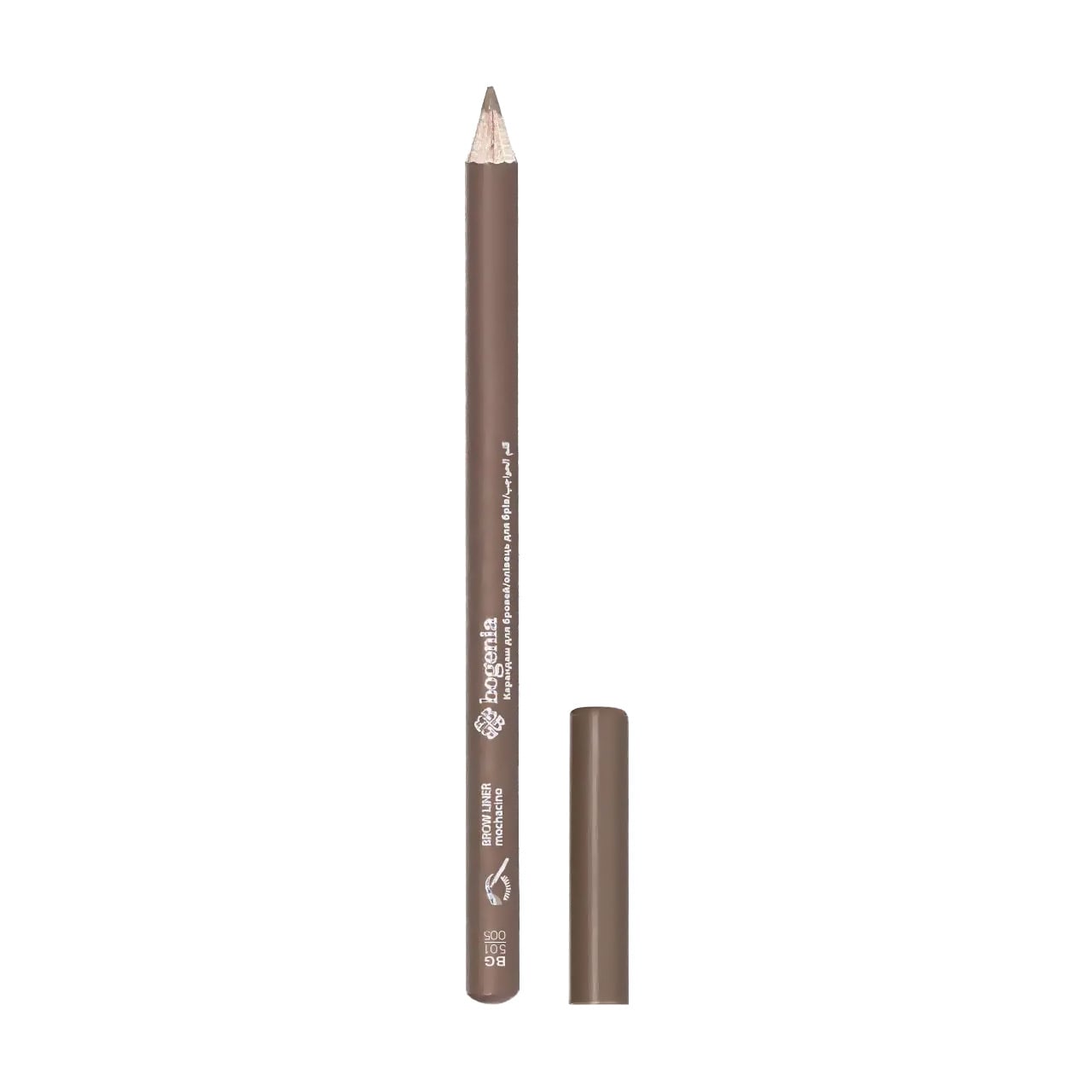Олівець для брів Bogenia Brow Liner BG501, 005 Onyx Shadow, 0.78 г